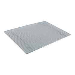 Winco Chrome-Plated Wire Grate Cooling Rack, Half-Size, Silver