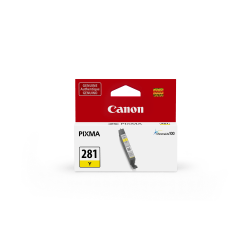 Canon® CLI-281 ChromaLife 100+ Yellow Ink Tank, 2090C001