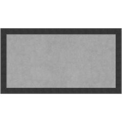 Amanti Art Magnetic Bulletin Board, Steel/Aluminum, 26" x 14", Mezzanotte Black Wood Frame