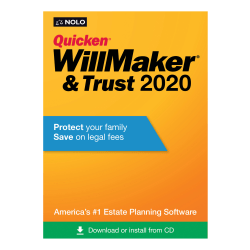 Quicken® WillMaker & Trust 2020, For PC/Mac®, Disc