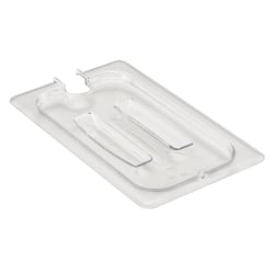 Cambro Camwear 1/4 Notched Food Pan Lids With Handles, Clear, Set Of 6 Lids