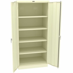 Tennsco Deluxe Unassembled Cabinet, 36"W x 24"D x 78"H, 5 Shelves, 200 lb Load Capacity, 2470CPY