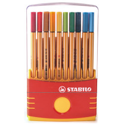 Stabilo Point 88 Pens, Color Parade Adjustable, Set Of 20 Pens