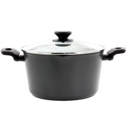 Oster Kingsway 5.5-Quart Aluminum Nonstick Dutch Oven With Lid, Black