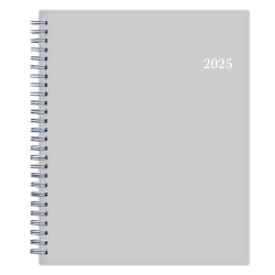 2025 Blue Sky Weekly/Monthly Planning Calendar, 7" x 9", Passages/Solid Gray, January To December