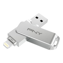PNY DUO LINK iOS USB 3.2 Dual Flash Drive, 128GB
