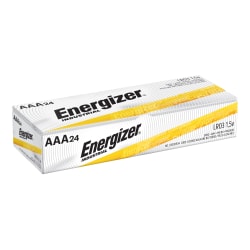 Energizer® Industrial AAA Alkaline Batteries, Pack Of 24