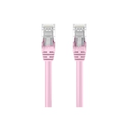 Belkin High Performance - Patch cable - RJ-45 (M) to RJ-45 (M) - 20 ft - UTP - CAT 6 - molded, snagless - pink -  - A3L98020PNKS