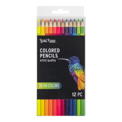 Brea Reese Colored Pencils, Neon Colors, Pack Of 12 Pencils