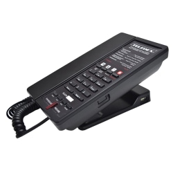 Teledex E-Series Corded Phone, With 4 Service Keys/2 USB Ports, Black, EA011000S04D