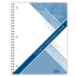 2026-2027 ELAN Publishing Weekly/Monthly Academic Year Student Planner, 8-1/2" x 11", Blue, August To July, Total Qty 1