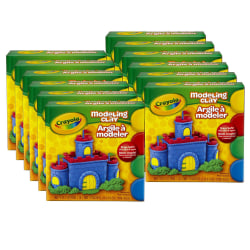 Crayola® Modeling Clay, Assorted Colors, 1 Lb, Set Of 12 Boxes