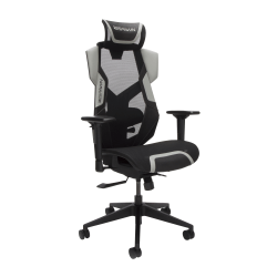 RESPAWN FLEXX Mesh Gaming Chair With Lumbar Support, Ergonomic Gaming Chair with Recline/Tilt Tension Controls, Adjustable Arms, 300lb Max Weight With Wheels for Computer/Desk/Office - Gray