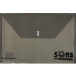 SONS System Envelopes, 11" x 11", Velcro Closure, Black
