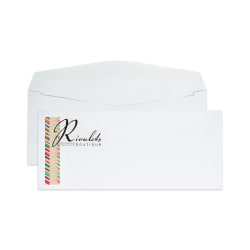Gummed Seal, Standard Business Envelopes,  3-7/8" x 8-7/8", Full-Color, Custom #9, Box Of 500