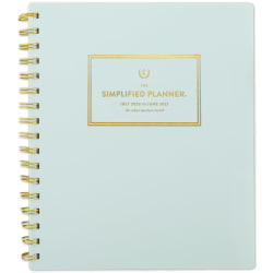 Simplified by Emily Ley for AT-A-GLANCE® Academic 2026-2027 Weekly Monthly Planner, Seaglass, Medium, 7" x 8 3/4"