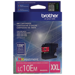Brother® LC10 Magenta High-Yield Ink Cartridge, LC10EM