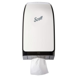 Scott® Hygienic Bathroom Tissue Dispenser, 7" x 5.7" x 13.3", White