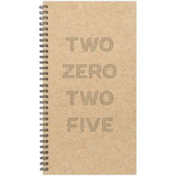 Willow Creek Press Weekly/Monthly Spiral Pocket Planner, 3-1/2" x 6-1/2", Kraft Year, January To December, 48740