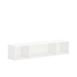 HON Mod Wall Mounted Storage | Open | 66"W | Simply White Finish - 66" x 14"39.8" - Finish: Simply White