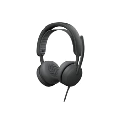 Logitech Zone Wired 2, Noise-Canceling Headset With Adaptive Hybrid ANC, Graphite