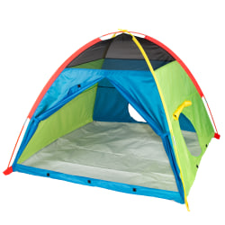 Pacific Play Tents Silver Series Super Duper 4-Kid Play Tent, 58"H x 58"W x 46"D, Multicolor