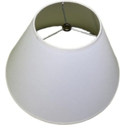 Lampshades Inc. Linen Round Lamp Shades, 6" x 19" x 13", White, Set Of 10 Shades