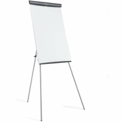 Quartet® Melamine Presentation Easel, Whiteboard/Flipchart, 3' x 2', Gray Frame - 36" (3 ft)x 24" (2 ft) - ET32EU