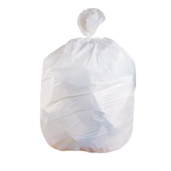 Heritage Low-Density Can Liners, 0.75-mil, 33 Gallons, 39" x 33", White, Case Of 150 Liners