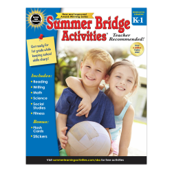 Carson-Dellosa Summer Bridge Activities Workbook, 2nd Edition, Grades K-1