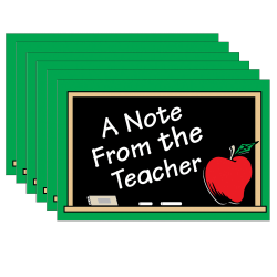 Teacher Created Resources A Note from the Teacher Postcards, 30 Per Pack, Set Of 6 Packs