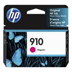 HP 910 Magenta Ink Cartridge, 3YL59AN