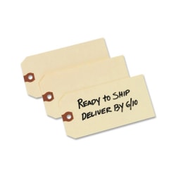 Avery® Manila "G" Shipping Tags - 5.20" Length x 2.62" Width - Rectangular - 1000 / Box - Manila