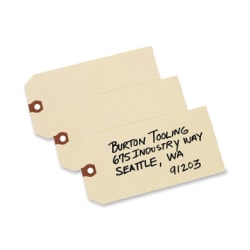 Avery® Manila "G" Shipping Tags - 6.20" Length x 3.13" Width - Rectangular - 1000 / Box - Manila