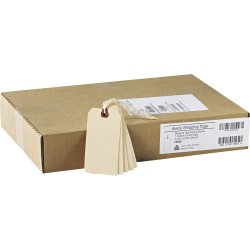 Avery Manila "G" Shipping Tags - 4.75" Length x 2.37" Width - Rectangular - String Fastener - 1000 / Box - Manila