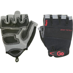 GoFit Men's Sport-Tac Pro Trainer Gloves - Abrasion, Chemical, Hand Protection - Neoprene Coating - Medium Size - Synthetic Leather Palm