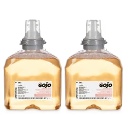 GOJO® TFX Touch-Free Antibacterial Foam Hand Soap, Orange Scent, 40.5 Oz, Carton Of 2 Bottles
