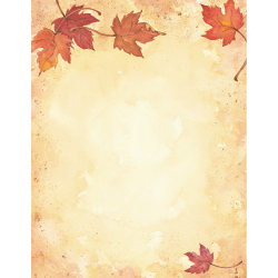Great Papers!® Holiday-Themed Letterhead Paper, 8 1/2" x 11", Fall Leaves, Pack Of 80 Sheets