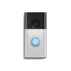 Ring Battery Video Doorbell - Smart doorbell - with camera - wireless - 802.11b/g/n - 2.4 Ghz - satin nickel