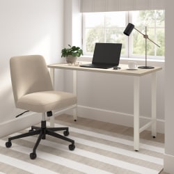 Bush Furniture Hustle 48"W x 24"D Computer Desk and Chair Set, Natural Elm, Standard Delivery Service