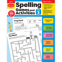 Evan-Moor Educational Publishers Spelling Games and Activities, Grade 2