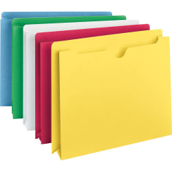 Smead® Color File Jackets, 2" Expansion, Letter Size, Assorted Colors, Pack Of 10