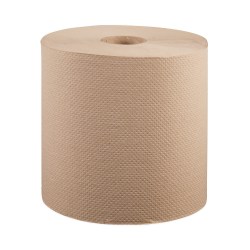 Windsoft® Natural Hardwound Roll Towels, 1-Ply, 8" x 800 ft, Natural, 6 Rolls/Carton