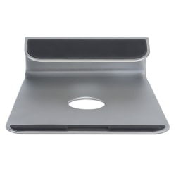 Mount-It! Tilted Laptop Riser For MacBook And iPad® Pro, Silver, MI-7273