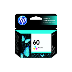 HP 60 Tri-Color Ink Cartridge, CC643WN