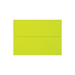 LUX Invitation Envelopes, A7, Peel & Stick Closure, Wasabi, Pack Of 50