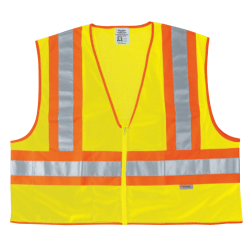 Luminator Class II Safety Vests, 4X-Large, Lime