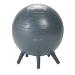 Gaiam Kids' Stay-N-Play Inflatable Ball Chair, Gray