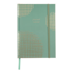 Russell & Hazel Journal, 5" x 8", 125 Sheets, Moss Green/Gold Foil