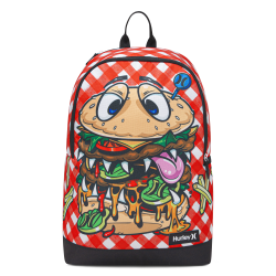 Hurley Backpack, Cartoon Burger, Total Qty 1